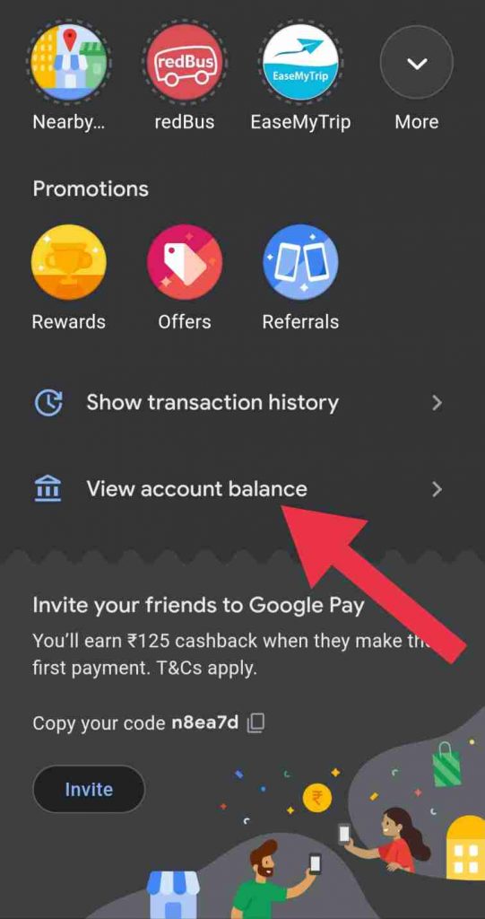 Google pay app se bank balance kaise check kare