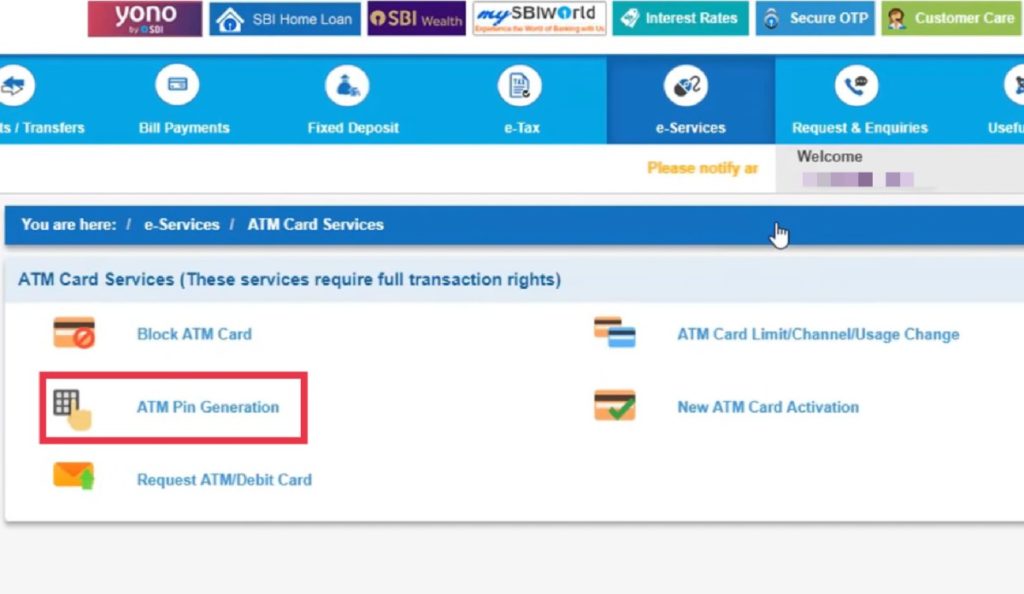 SBI के ATM Card का Pin Set कैसे करें? (Online)