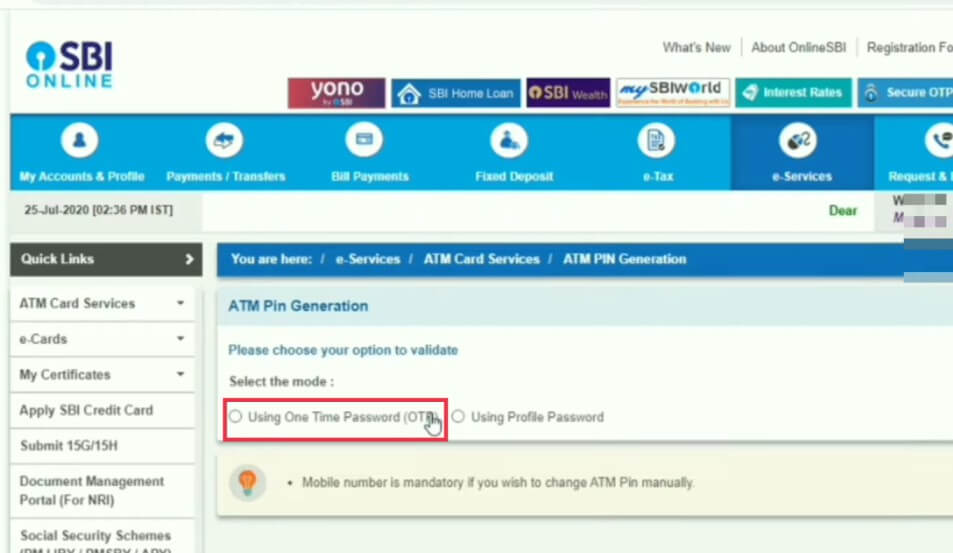 SBI के ATM Card का PIN Change कैसे करें?